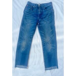 Madewell The Perfect Vintage Women's Size 28 Medium Wash Raw Hem Jeans